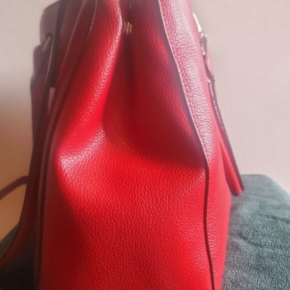 DKNY New York leather candy apple red shoulder bag - Picture 12 of 12